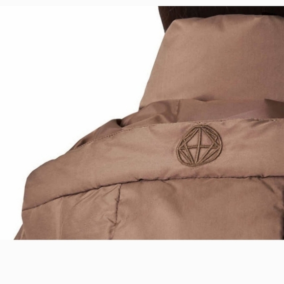 Mondetta Ladies Square Quilted Down Parka ~ brown nwt - Picture 4 of 13